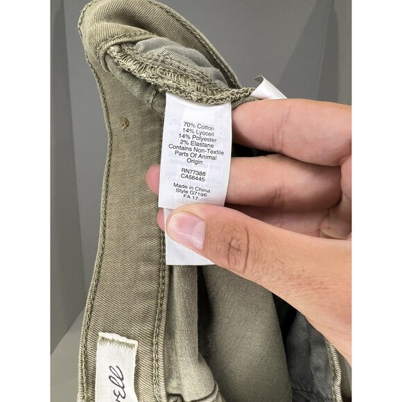 Madewell 9" High-Rise Skinny Jeans Raw-Hem Garment Dyed Edition Size 28 G7196 - Picture 9 of 10